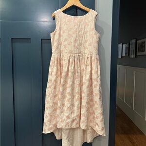 Bonpoint Elegant Dress with Subtle Pink Floral Pattern size 12